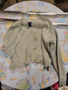 Cozy Button-Front Women's Cardigan Sweater in Oatmeal